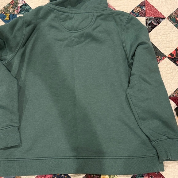 Carhartt Teal Hoodie with Cream Logo - Picture 6 of 7